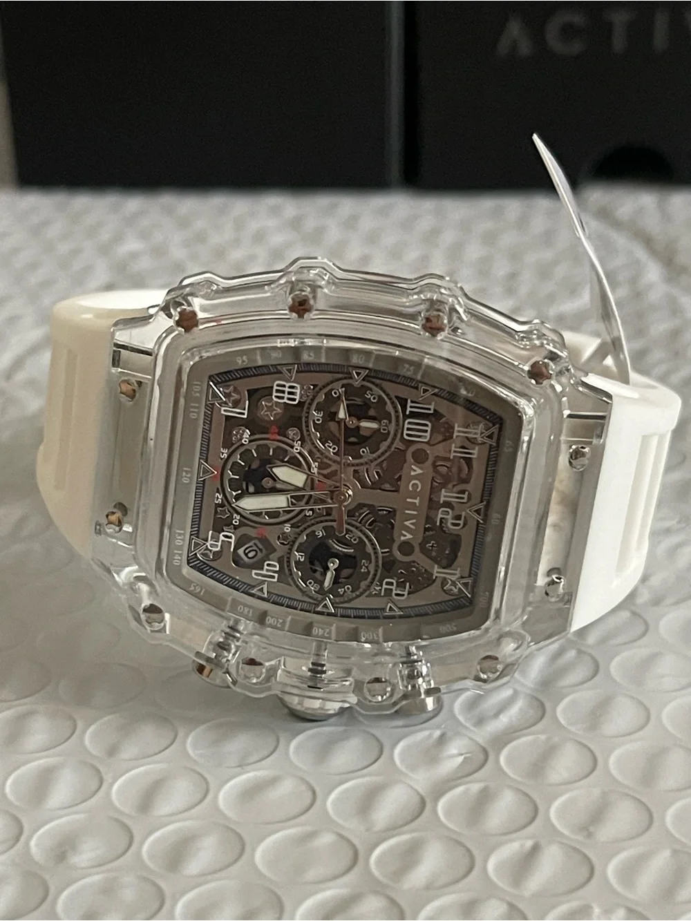 Activa Fury X Invicta Men's Watch w/ Skeleton Dial - 44.3mm, White (ACW2305-004)